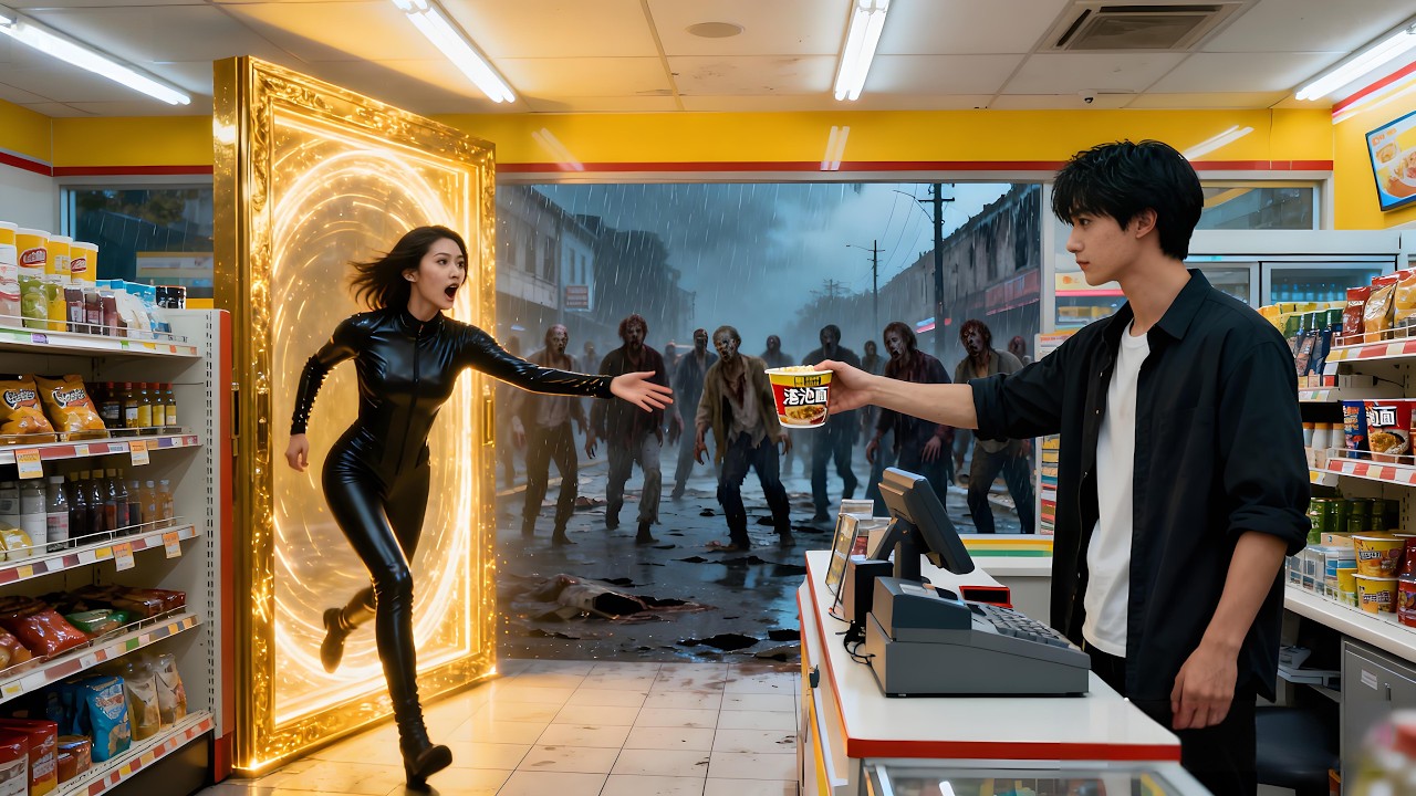 【我家次卧通末日】泡面换金条！空间觉醒狂升级，联手女战神横扫丧尸巢穴，黑科技狂赚千亿！