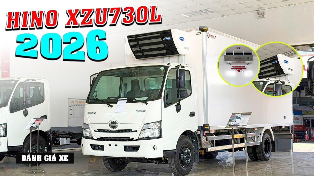 Đánh Giá Hino XZU730L Thùng Đông Lạnh| Máy Lạnh HUABON HT750 Công Suất Lớn| Mẫu Mới Nhất Hino 2026