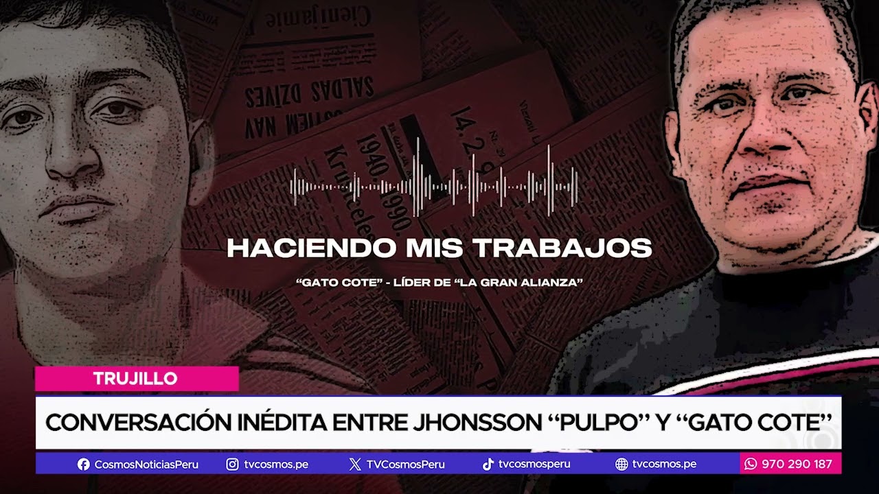 Conversación inédita entre Jonhson “pulpo” y “gato cote”
