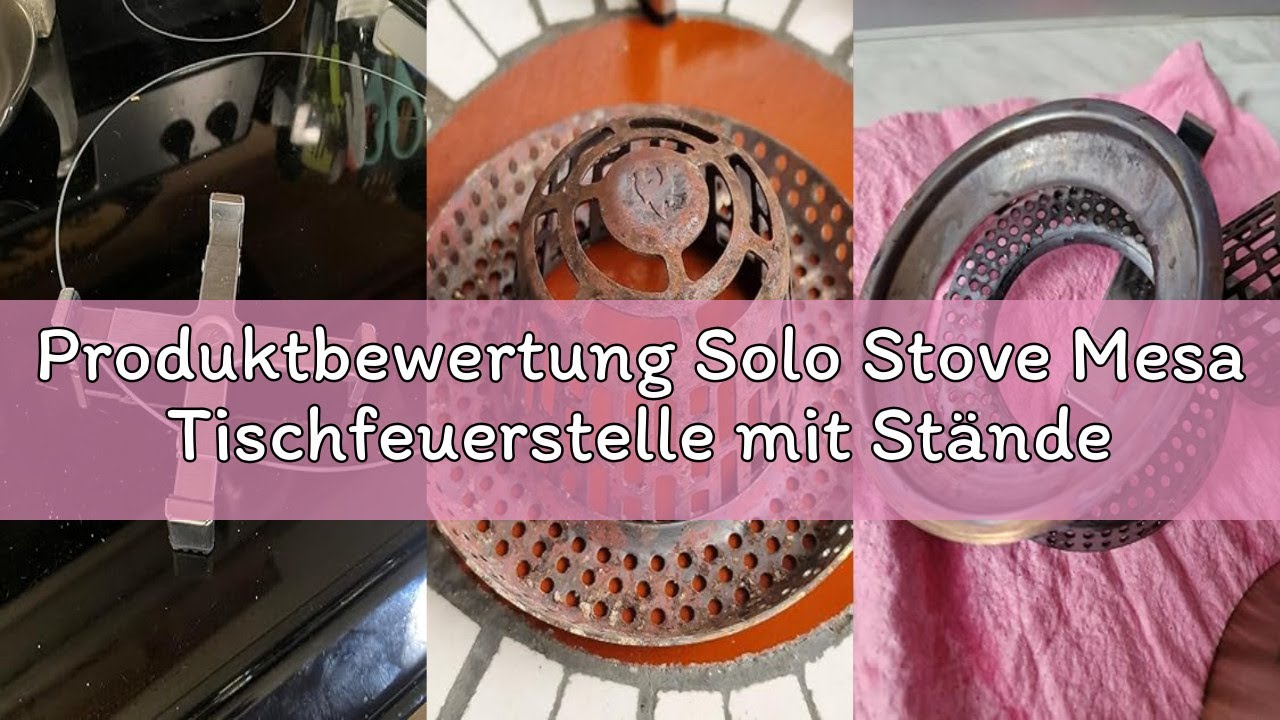 Produktbewertung Solo Stove Mesa Tischfeuerstelle mit Ständer | Raucharmes Mini-Feuer für den Außenb