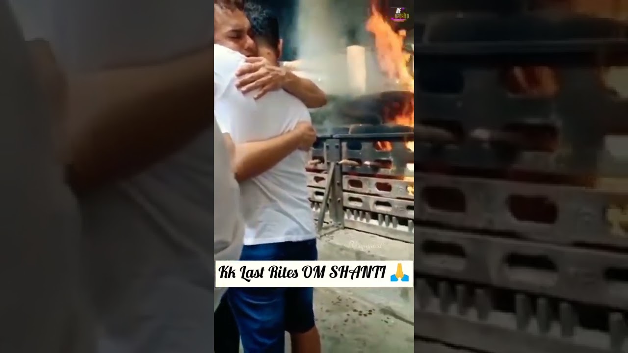 KK Last Rites by his son Nakul | OM SHANTI | #kk #kkfuneral #bollywood #singerkk #shorts #beupdated