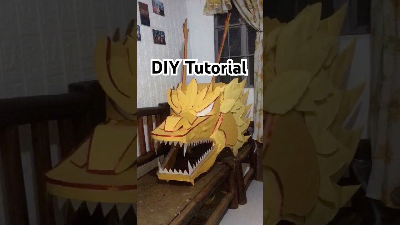 DRAGON HEAD DIY PAPER CARDBOARD TUTORIAL? Comment &ldquo;Dragon&rdquo; for Tutorial
