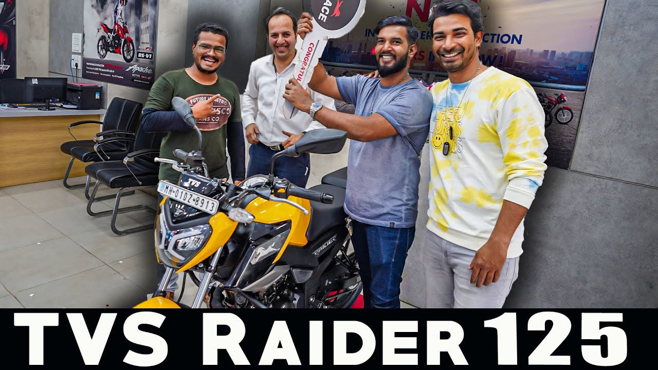 Taking Delivery of TVS Raider 125 for Shafiq