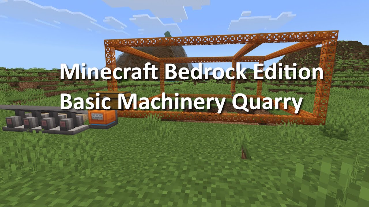 Minecraft Bedrock Basic Machinery Quarry