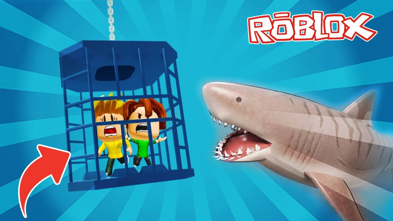 ¡¡LA NUEVA JAULA ASESINA Y ARMA DE TIBURON!! SHARKBITE ROBLOX 💙💚💛 BEBE MILO VITA ADRI 😍 AMIWITOS