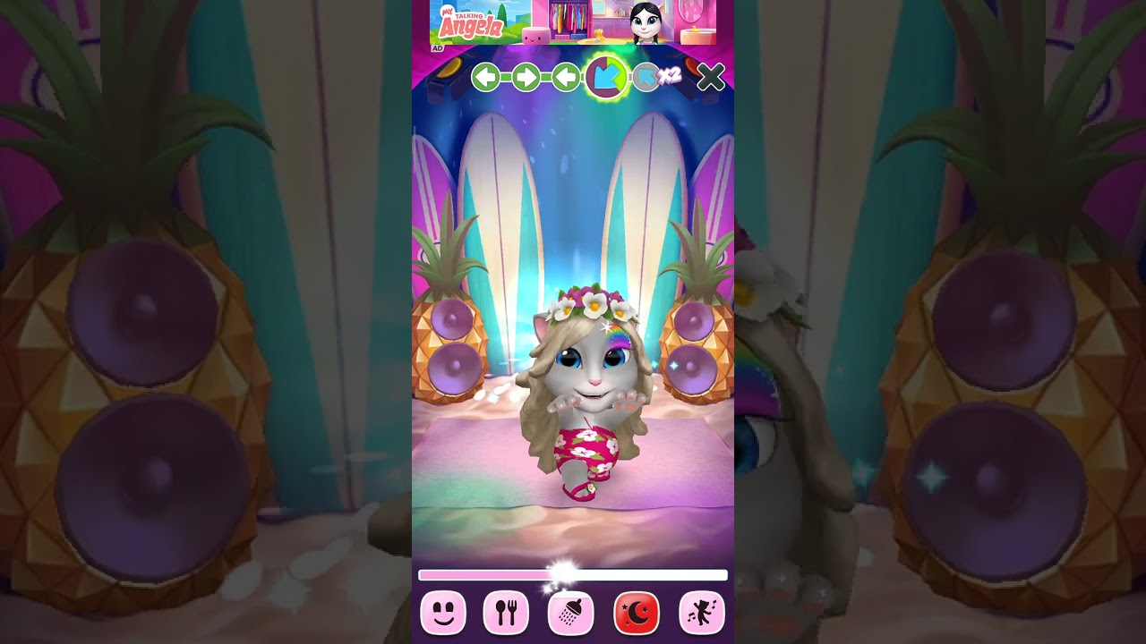 My talking Angela. Моя говорящая Анжела. Пляжная тематика.