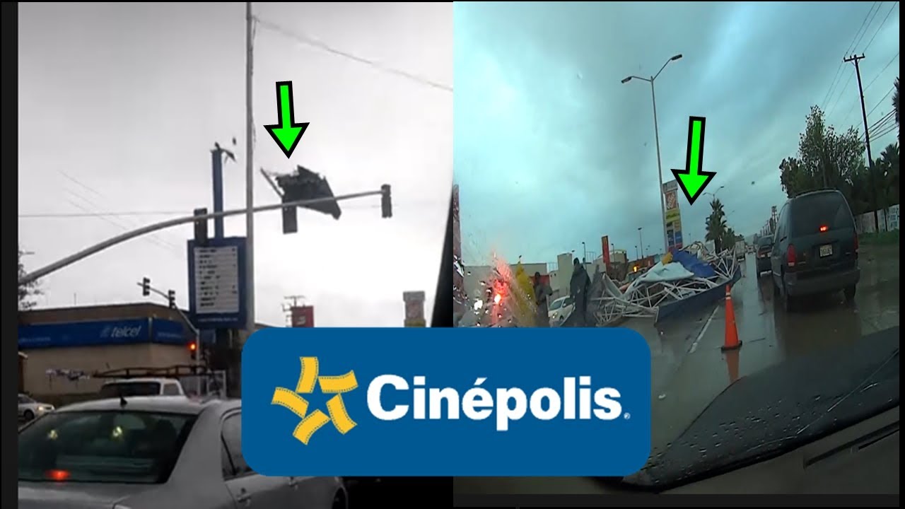 EL DIA QUE UN LETRERO de CINEPOLIS LE CAYÓ A UN REPARTIDOR DE PAN BIMBO (Aquí la grabación)