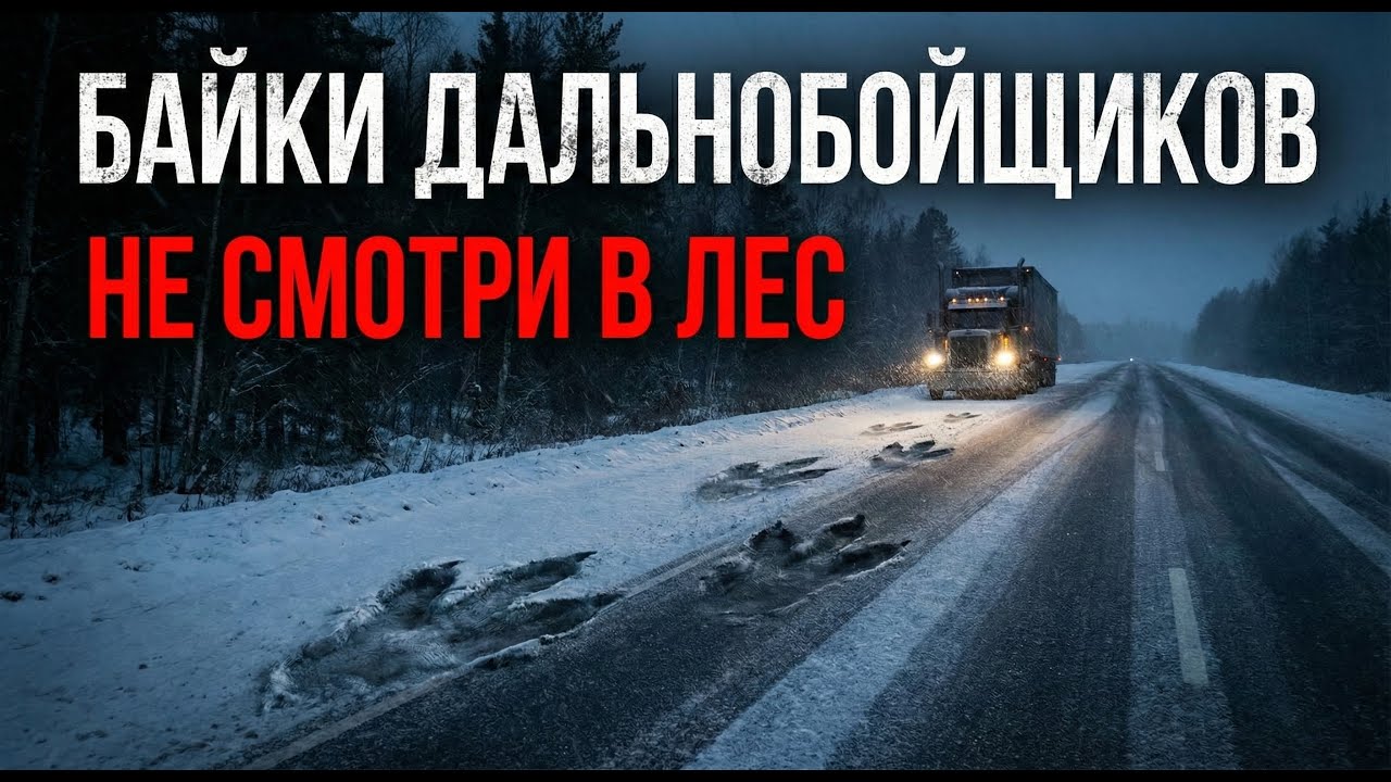 «НЕ ОСТАНАВЛИВАЙСЯ, ЧТО БЫ ТАМ НЕ УВИДЕЛ!»: Рассказ выжившего дальнобойщика. История на ночь. Хоррор