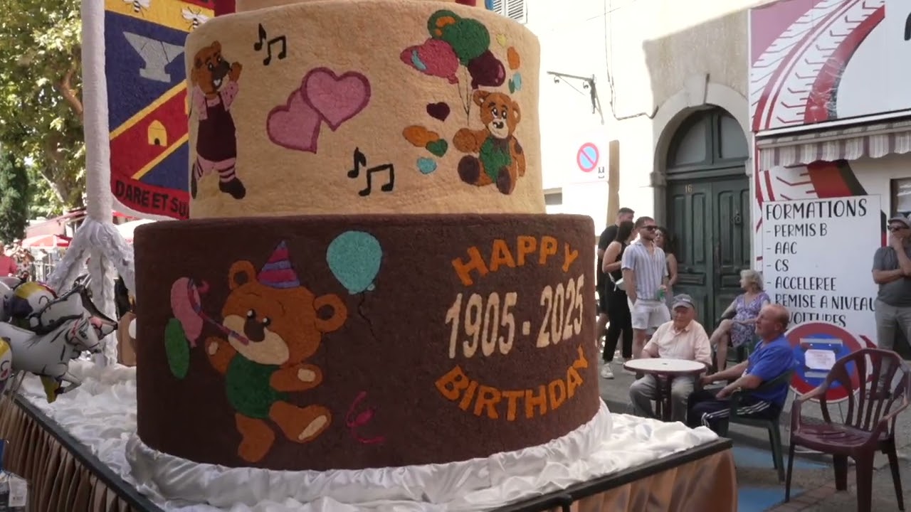 Georges en route:  Bessèges du corso fleuri