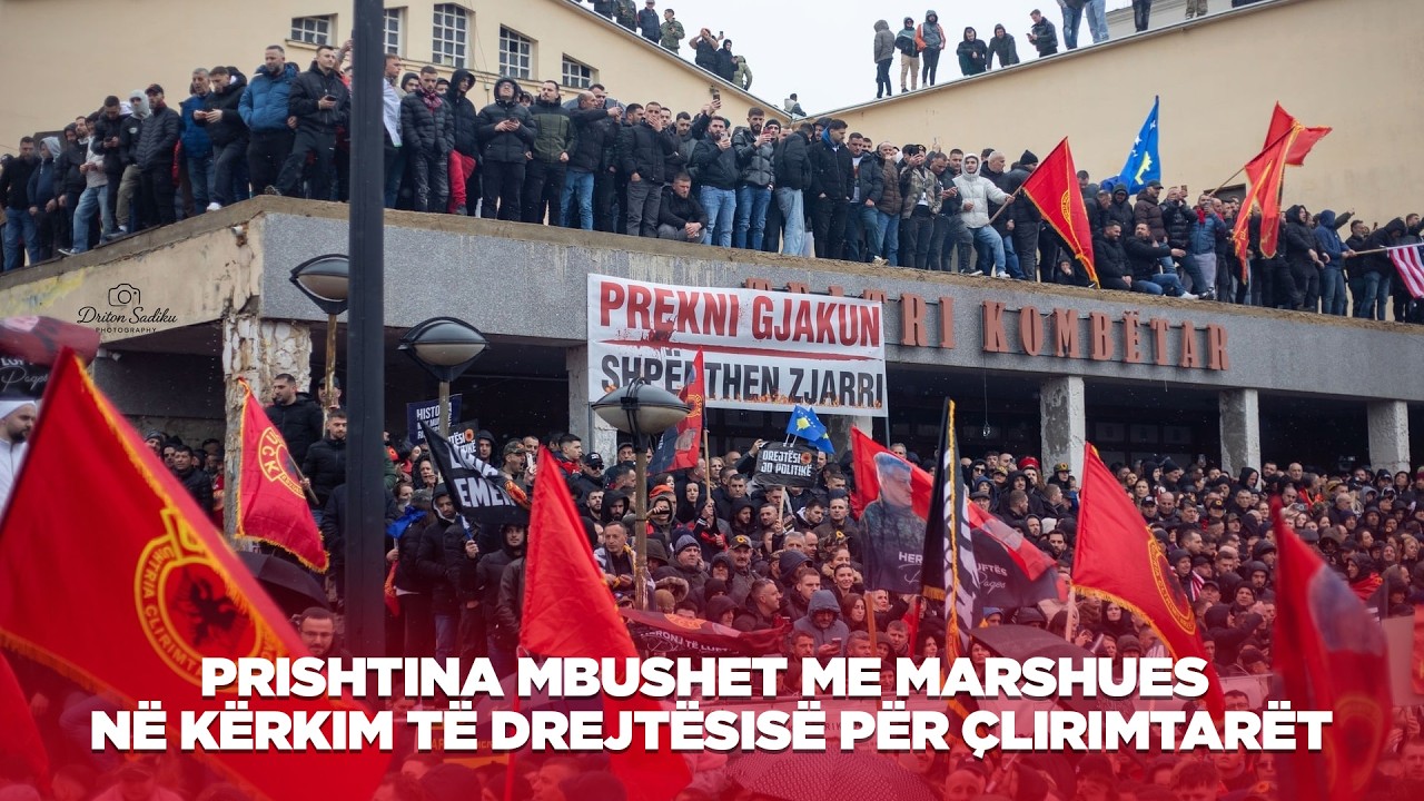 Prishtina mbushet me marshues në kërkim të drejtësisë për çlirimtarët