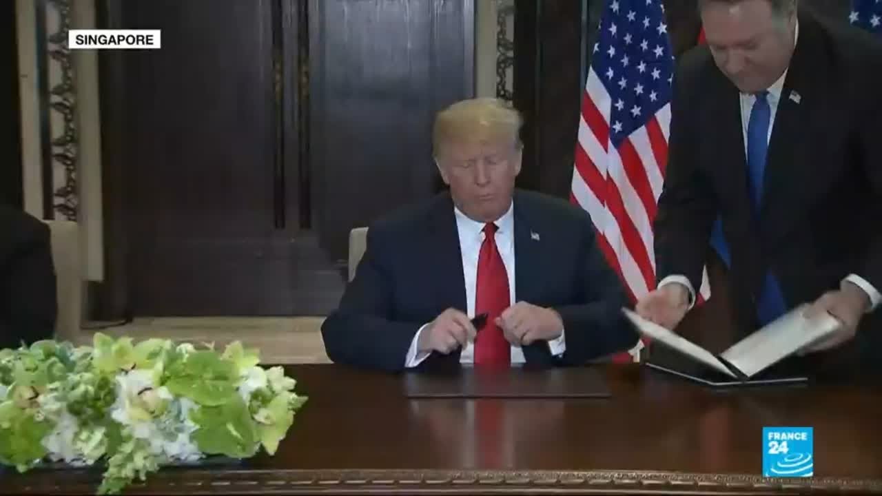 Singapore Summit: Trump and Kim sign a historic document
