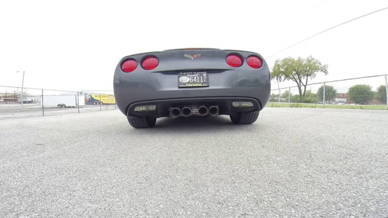 C6 Hooker Blackheart Axle Back w/Muffler Acceleration #1