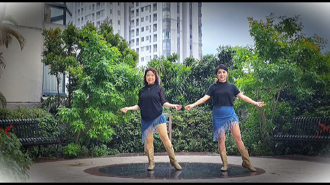Love Grows Line Dance choreographer Craig Bennett & Maddison Glover demo by Lili & Yulianti