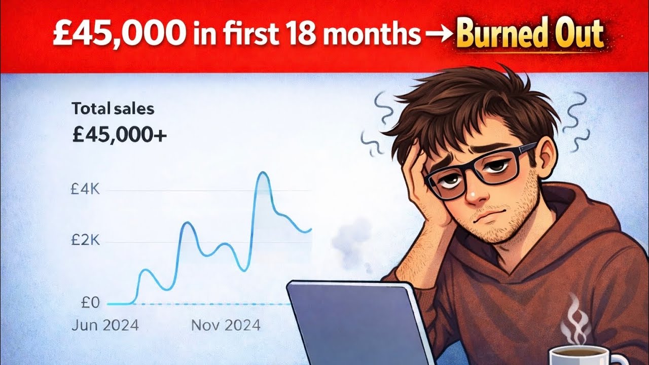 I made £45,000 in my first 18 months in business... and burned out.