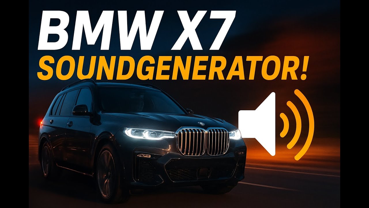 BMW X7 Sound Test | Maxhaust Active Sound Generator auf Maximum!
