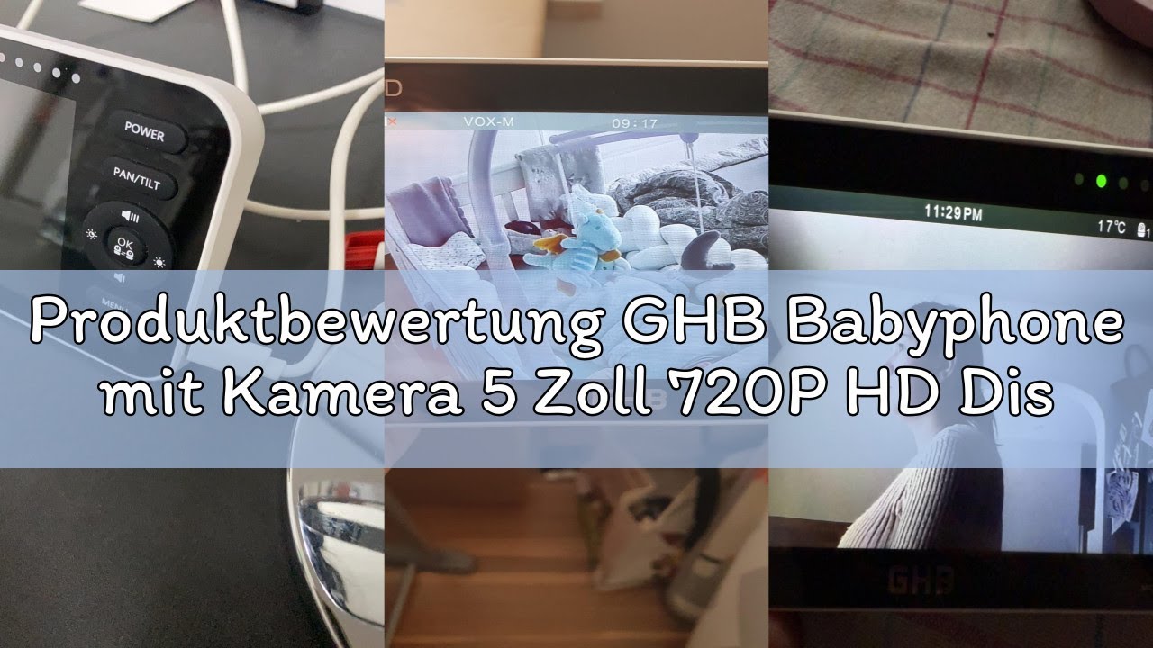 Produktbewertung GHB Babyphone mit Kamera 5 Zoll 720P HD Display mit bis zu 168h Akkulaufzeit im VOX