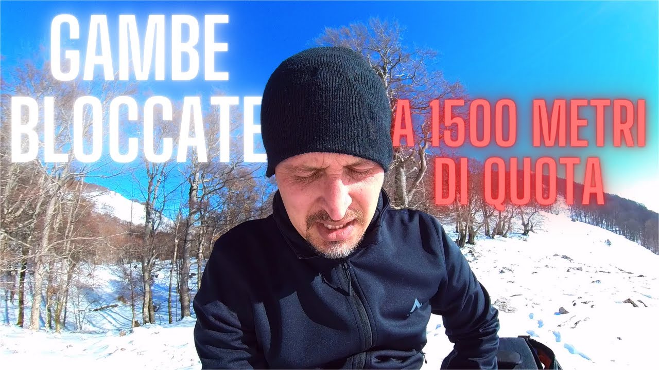 BLOCCATO CON LE GAMBE in montagna a 1500 metri di quota