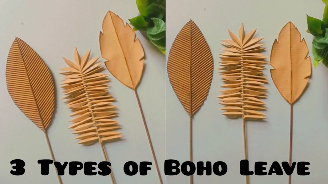 CARDBOARD REALISTIC LEAVES || DIY Home Decor Ideas || Art & Craft ||