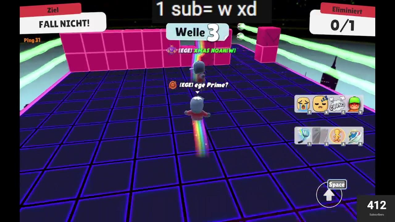 Playing Stumble Guys Live Goal 500 Subs!