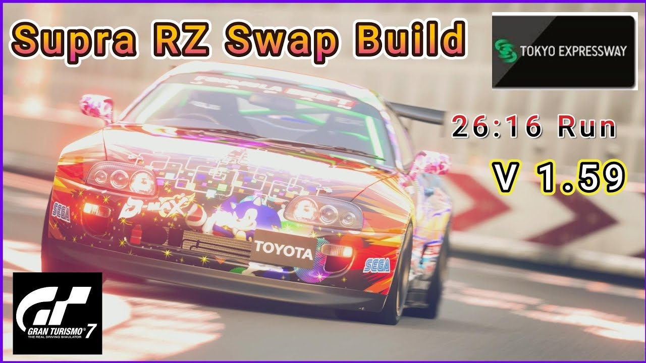 GT7 Tokyo Expressway 600 Swap Supra RZ Build V 1.59