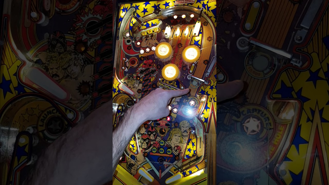 1985 Gottlieb Premier Tag Team Pinball Machine Game Play and Tutorial