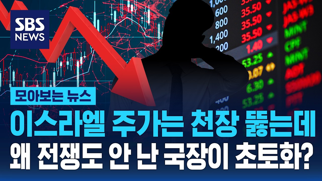 이스라엘 주가는 천장 뚫는데..왜 전쟁도 안 난 국장이 초토화? / SBS / 모아보는 뉴스