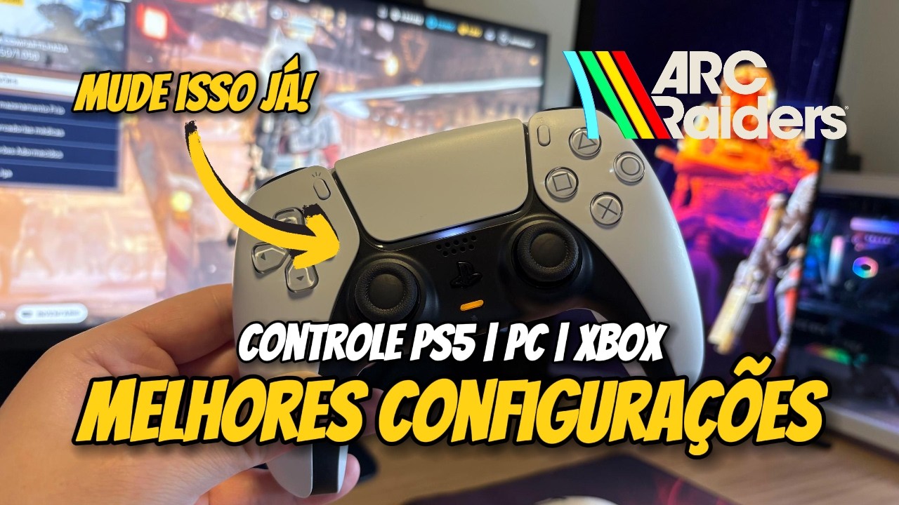CONFIGURAÇÃO que DEIXA A MIRA GRUDADA no ARC RAIDERS 🔥 (Controle PC, PS5 e Xbox)