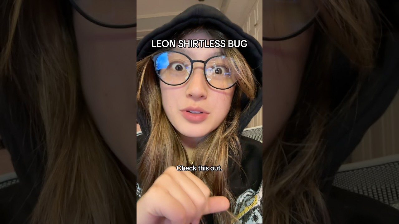 RE9 LEON SHIRTLESS BUG #re9 #residentevil #gamingmemes