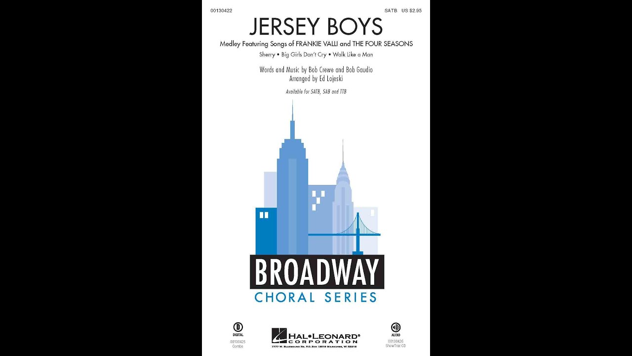 Jersey Boys (Medley) (SATB Choir) - Arranged by Ed Lojeski