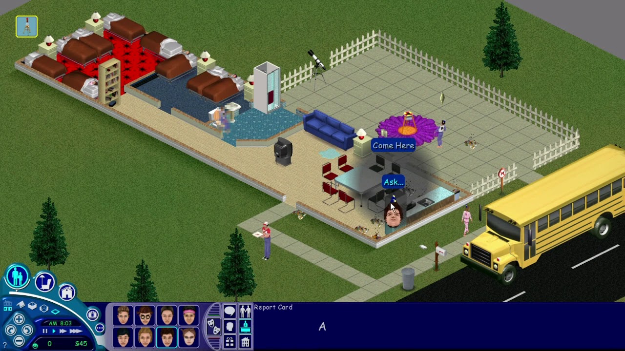 Sims 1- 8 Kids, Home Alone