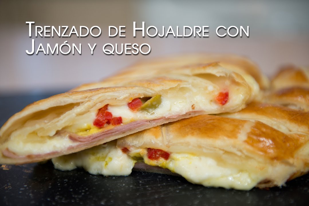 Trenzado de Hojaldre con Jamón, Queso y Bechamel Buenisimo
