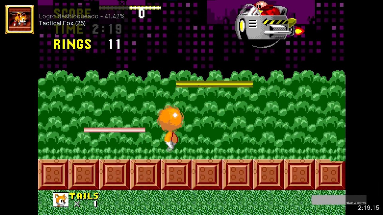 Tails in Sonic the Hedgehog achievement Tactical Fox