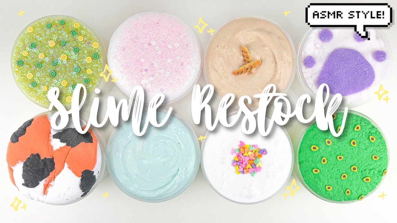SLIME RESTOCK ASMR: NEW BINGSU, SNOW FIZZ, & UPDATED TEXTURE! August 16th