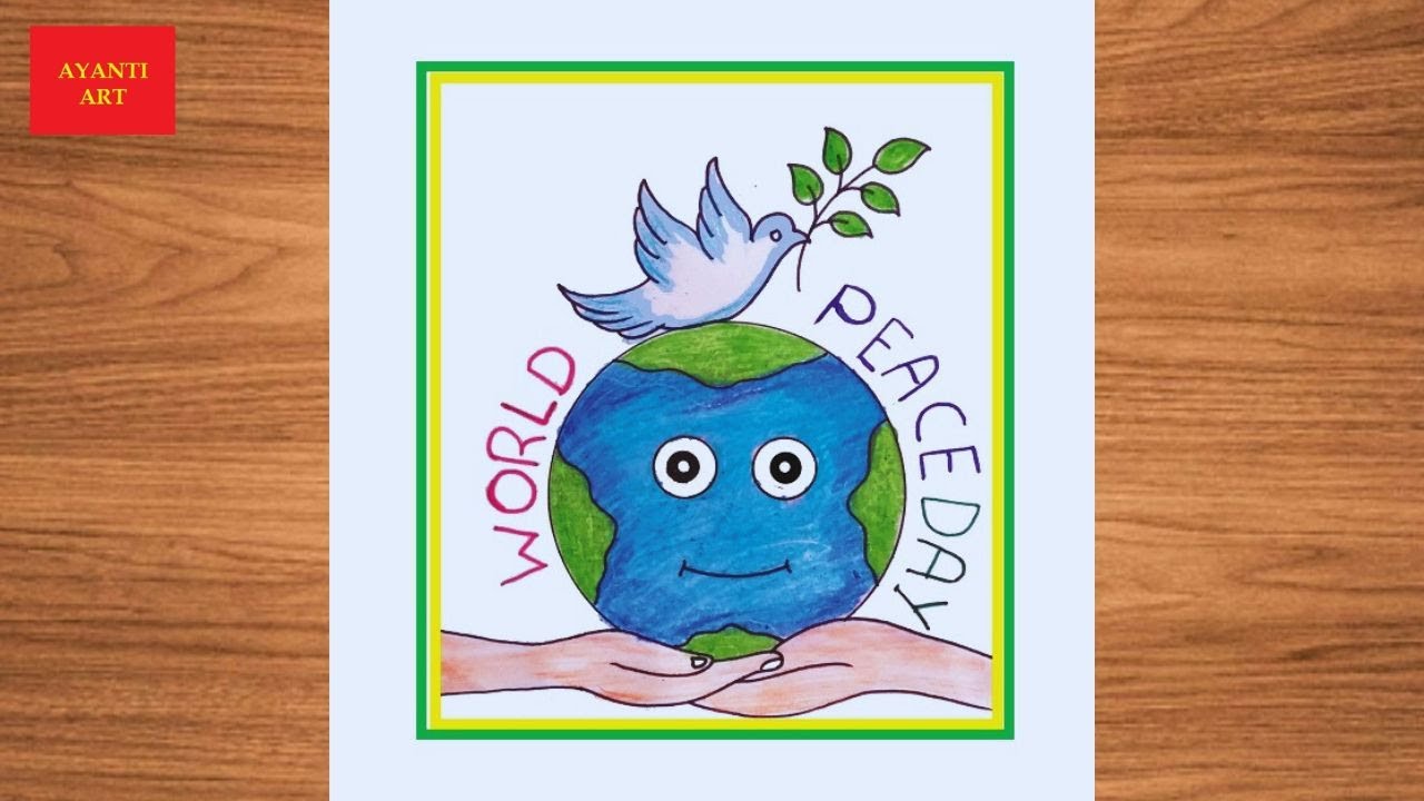 International Peace Day Drawing || World Peace Day Poster Drawing || Peace Day Poster Drawing ||
