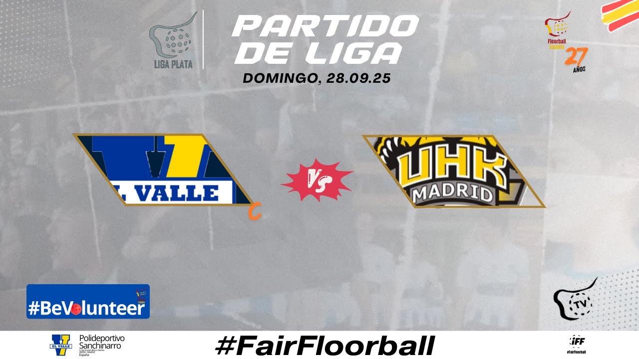 Partido LIGA Plata 25/26: “CDE El Valle C vs. UHK Madrid”