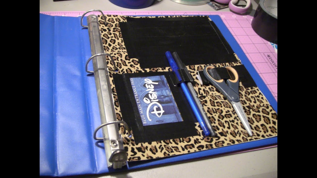 How to make a Duct tape binder pocket page!