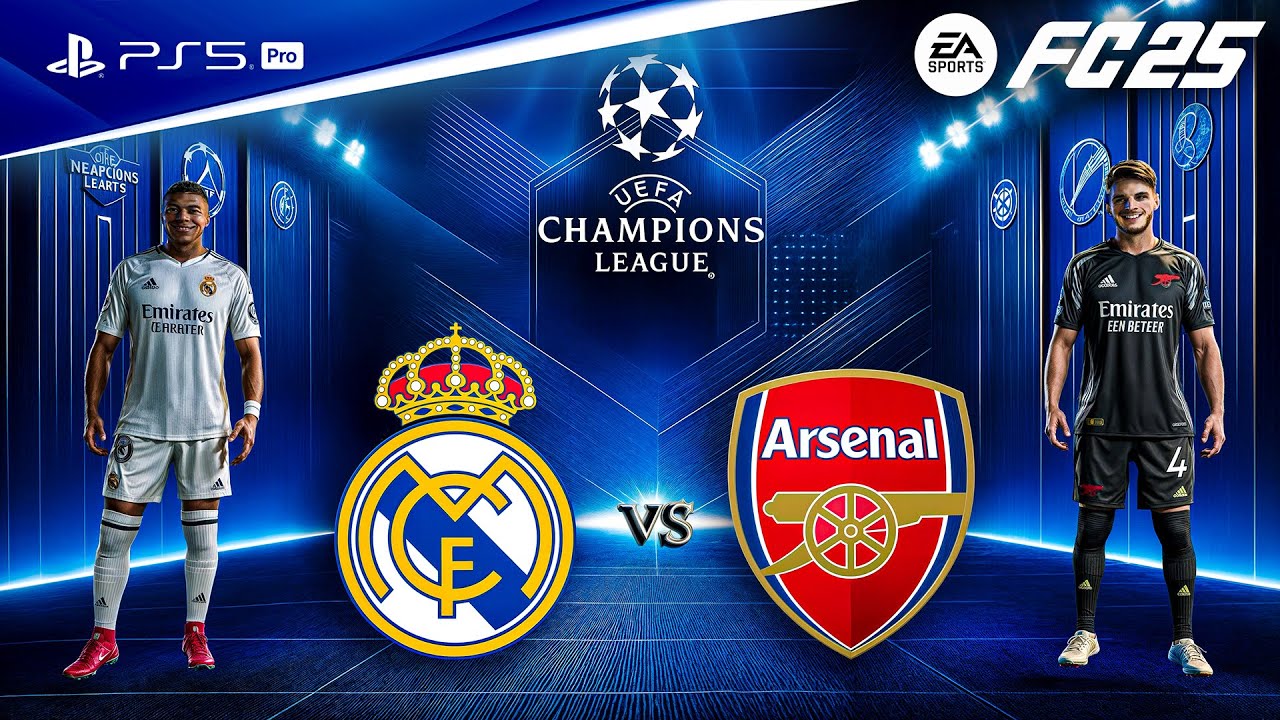 FC 25 - Real Madrid vs. Arsenal | UEFA Champions League Quarter Final | PS5™ Pro [4K60]
