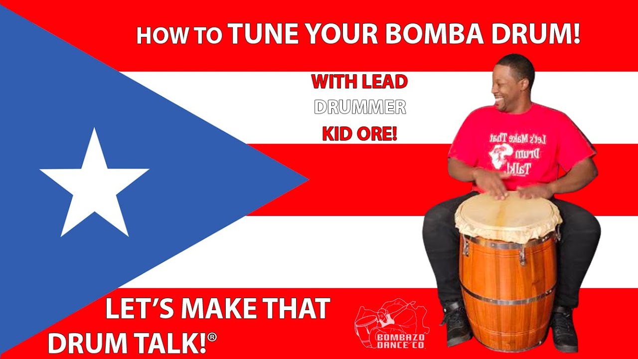 How to tune your Bomba Puertorriquena Drum/ Barril de Bomba Puertorriquena)