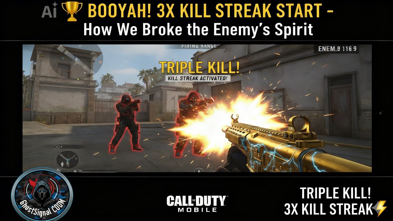 🏆 BOOYAH! 3X KILL STREAK START - How We Broke the Enemy’s Spirit
