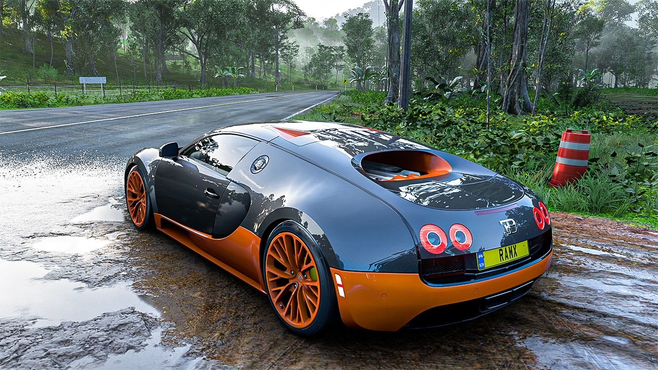 Bugatti Veyron - Forza Horizon 5 | Thrustmaster T300RS gameplay