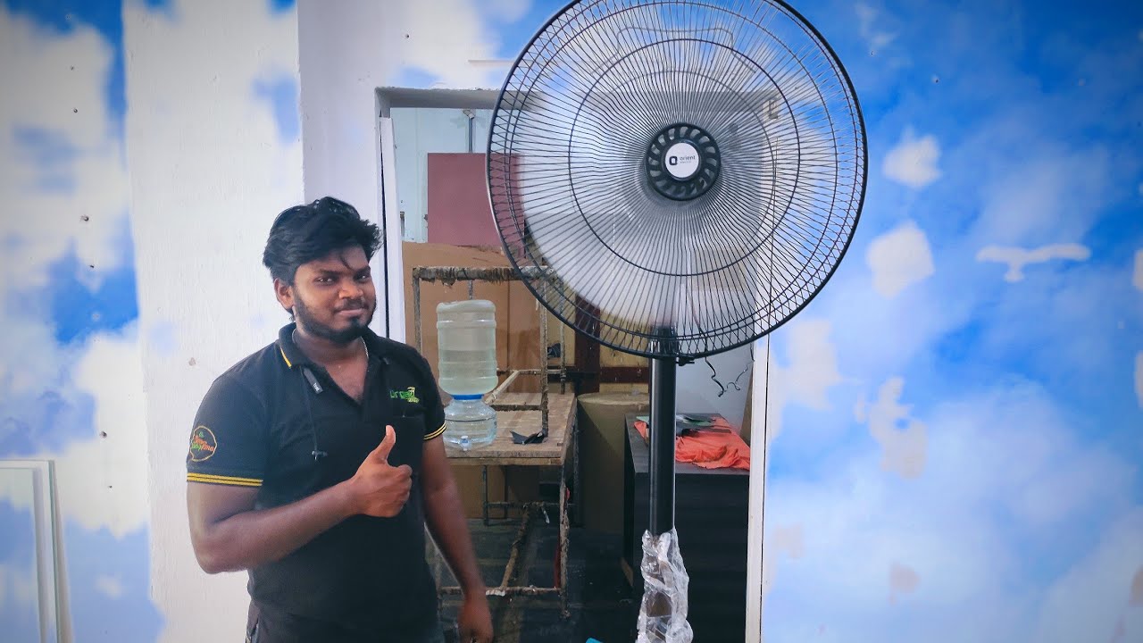 how to assemble pedestal stand fan | Orient pedestal fan installation full process | interior look