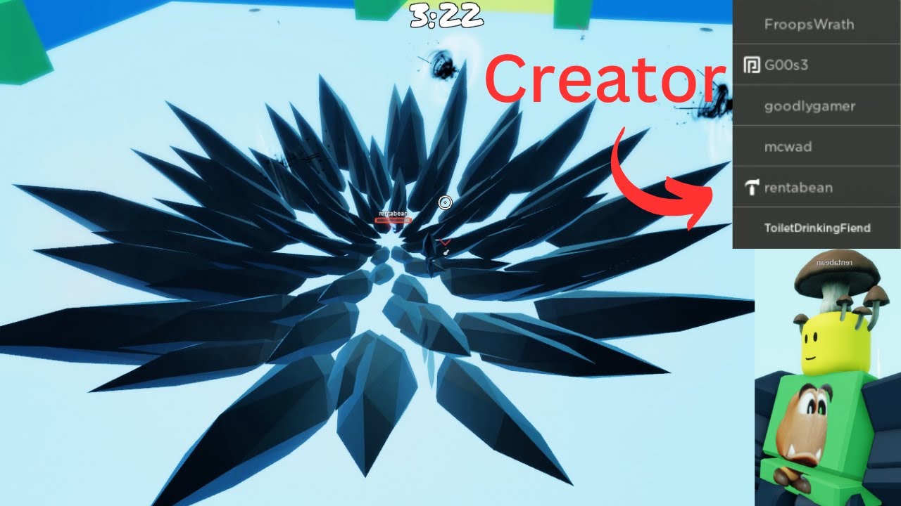 The Creator Of The Game Uses Dragon Blade In 3v3 | Roblox Elemental Grind Game