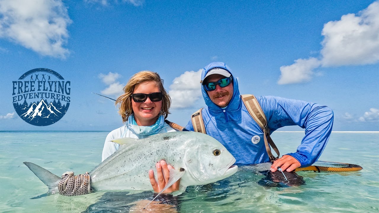 Fly Fishing Alphonse Island of the Coast of South Africa.