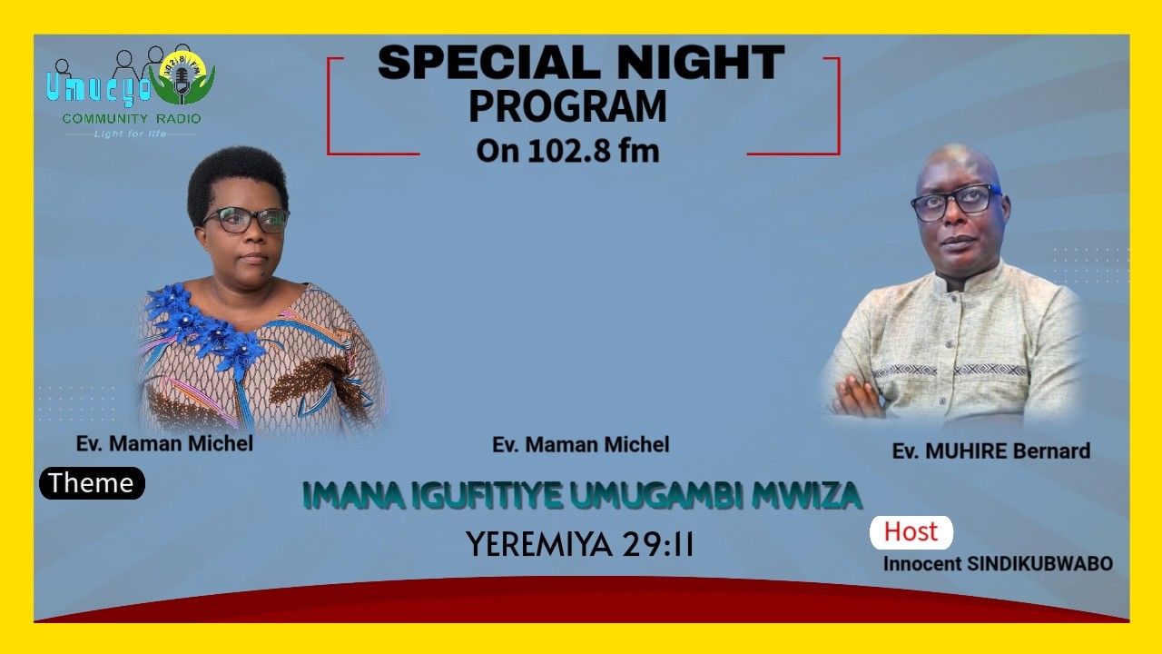 IMANA IGUFITIYE UMUGAMBI MWIZA - YEREMIYA 29:11 #specialnight
