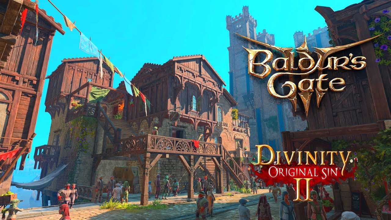 Baldurs Gate 3 + Divinity Original Sin 2 | Coastal City & Tavern Ambience + Music