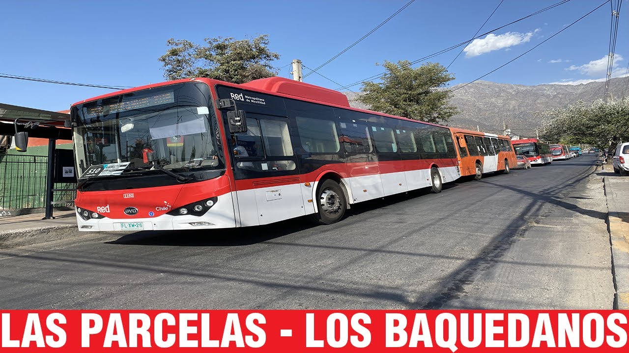 Movimiento de Buses en Las Parcelas - Los Baquedanos