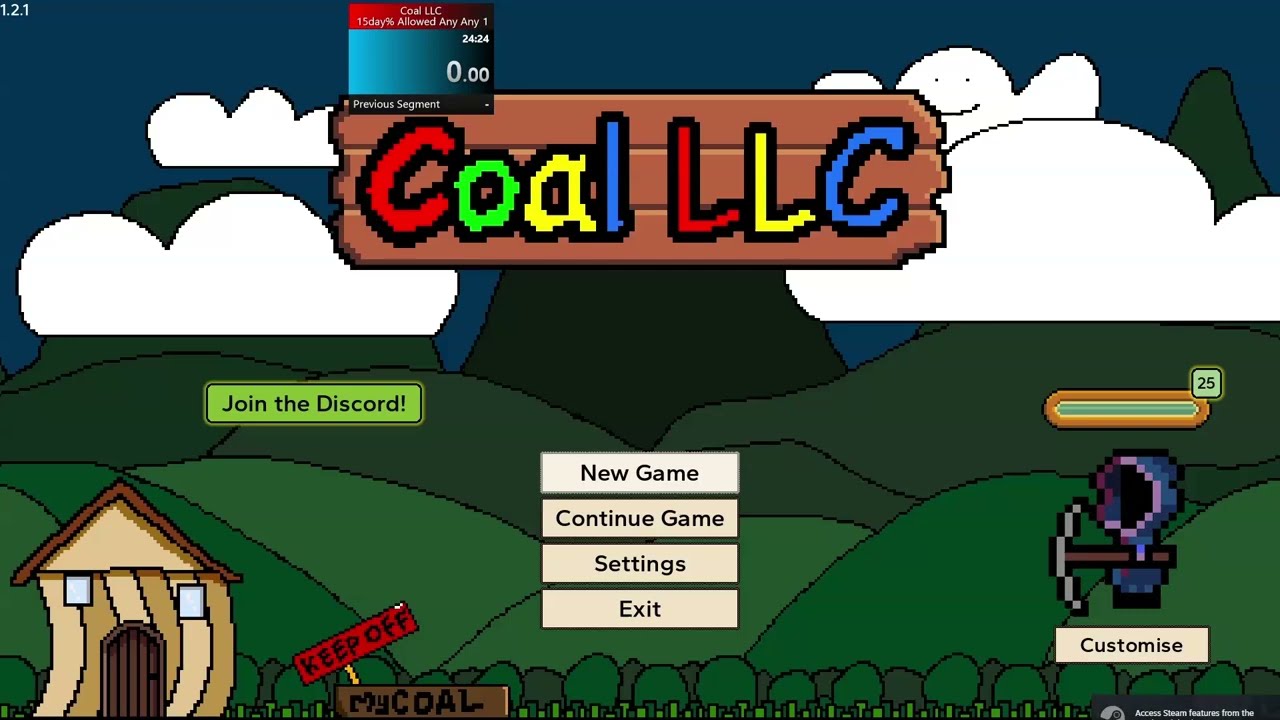 Coal LLC 15Day% Speedrun 18:15