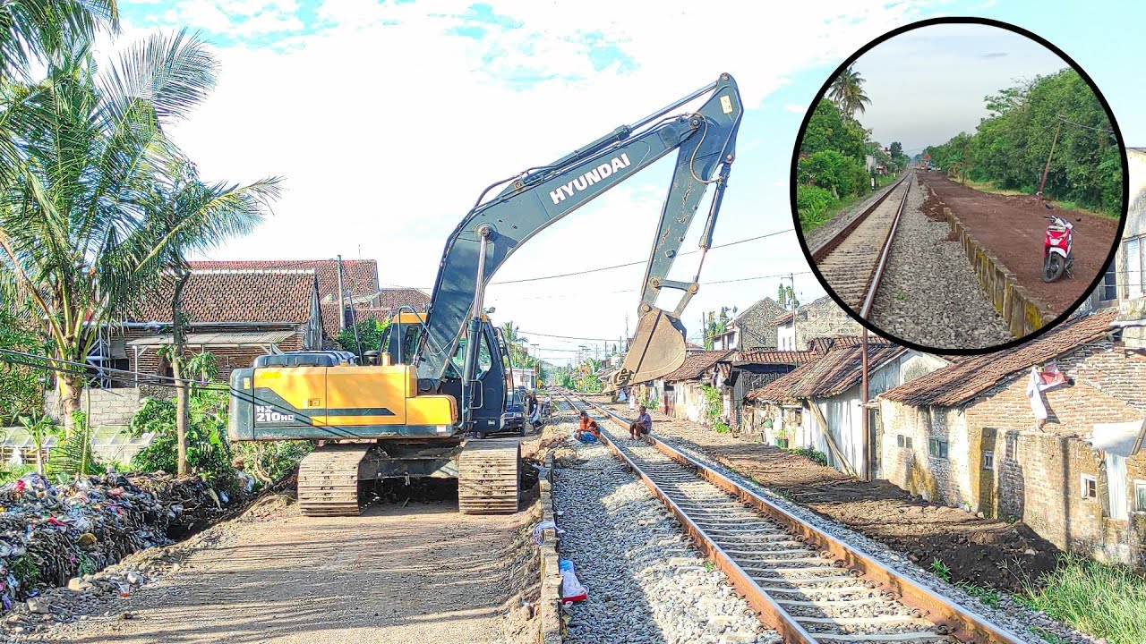 Rumah Dirobohkan! Proyek Jalur Ganda Kereta Api Daop 9 Jember Dimulai??? #keretaapi #proyek #jember