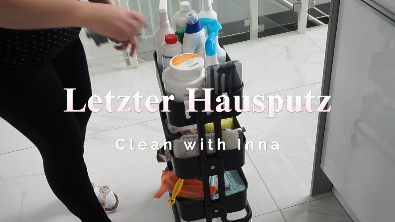 K&Uuml;HLSCHRANK PUTZEN | Letzter Hausputz vor der Reise | Mein Putzwagen | INNA