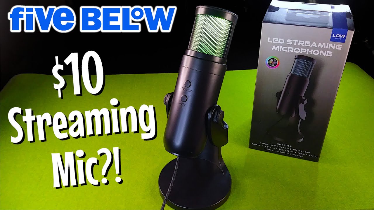 $10 LED Streaming Microphone from Five Below?! | Five Below Review